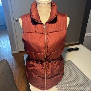 GUESS Burgundy ♥️ Puffer Vest